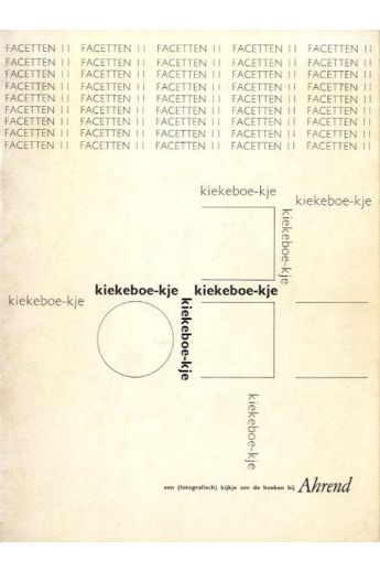 Carel Blazer Kiekeboe-kje. Een (fotografisch) kijkje om de hoeken bij Ahrend 738